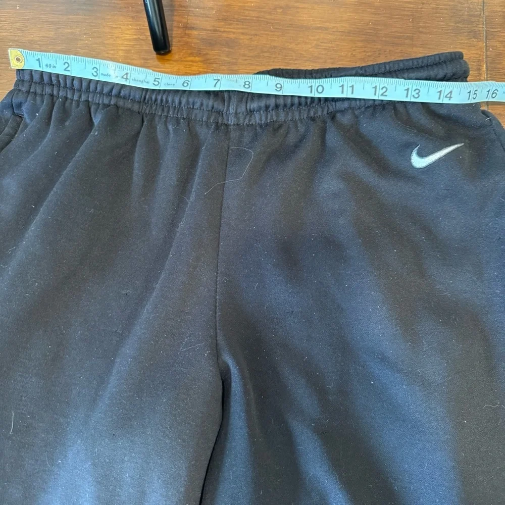 Nike Tech Men’s M Black Fleece Pants Zippers Drawstring Workout Athleisure